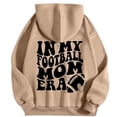 thumbnail image 3 of Chandail à Capuche Léger Décontracté pour Femmes Manches Longues Chandail avec Motif Graphique Imprimé Confortable Blouse de Football, 3 of 4