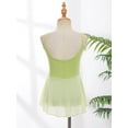 thumbnail image 5 of MSemis Kids Girls Ballet Dance Dress Gymnastics Leotard Tulle Tutu Skirt Dancewear Light Green 11-12, 5 of 7