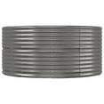 thumbnail image 2 of vidaXL Garden Raised Bed Grey 291x140x68 cm Powder-coated Steel, 2 of 4