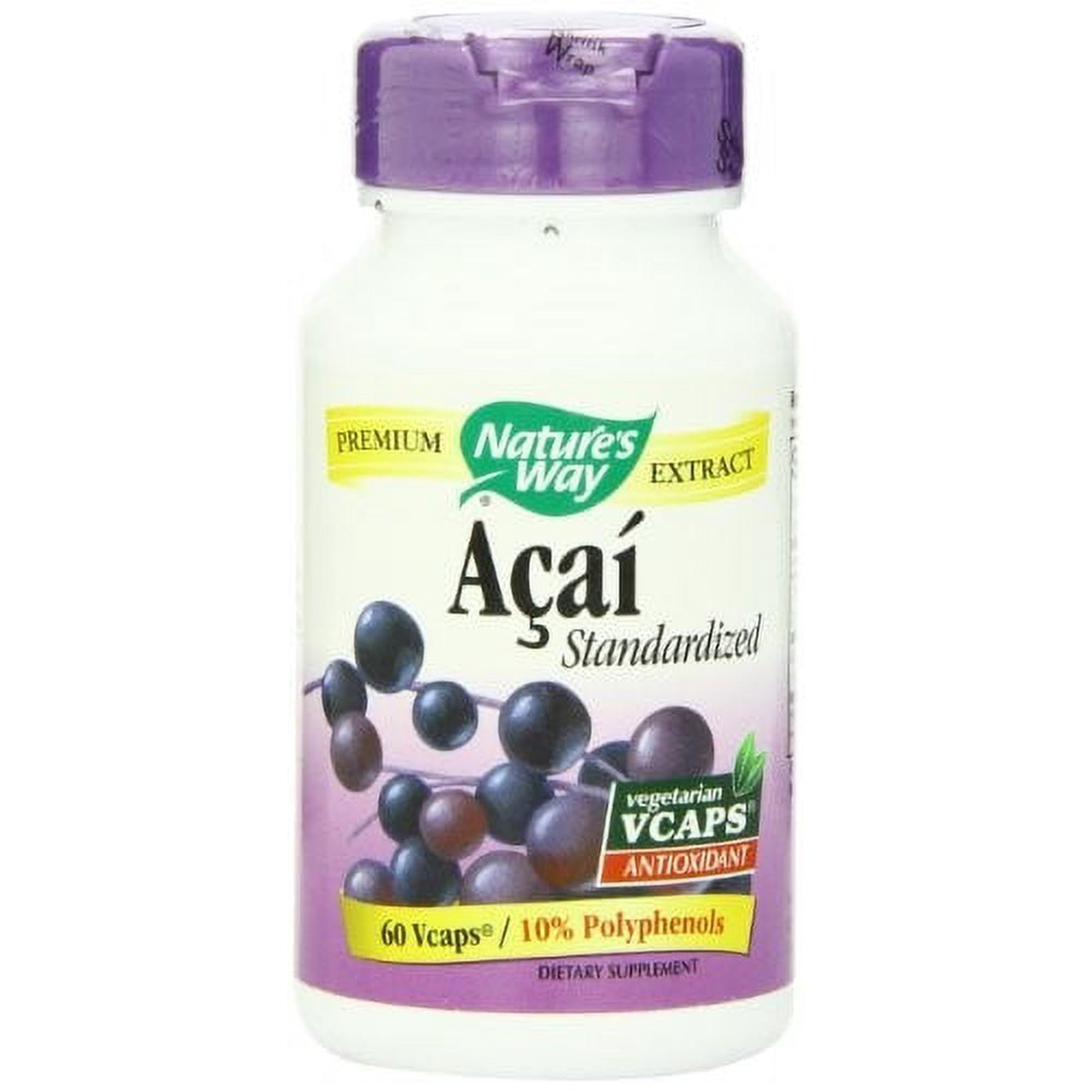 Nature's Way Acai Standardized 540 mg 60 Vcaps