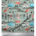 thumbnail image 1 of Soimoi Modal Satin Fabric Lipstick,Perfume Bottle & Dress Fashion Fabric Prints by Yard 42 Inch Wide, 1 of 1