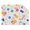 Color Cherry Graffiti, variant on 31"x41" Super Soft Blanket with Double Layer Dotted Backing Cozy Dotted Fleece Blanket, Black Neon Sharks Printed