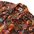 thumbnail image 2 of Hawaiian Shirt For Men Blazing Tiger Shirt Camp Collar 100% Cotton, 2 of 8