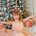 thumbnail image 4 of Diadema de payaso de Navidad para adultos y niños, dibujos animados de Papá Noel, muleta, sombrero de Navidad, ropa para el cabello, diademas de Feliz Navidad, 4 of 4