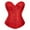 Red, variant on WCJM Satin Corset Bustier Fashion Waist Cincher Top Shaper Women for Date Night Gala Dinner