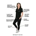 thumbnail image 2 of Green Town Scrubs for Women Scrub Set - Slim Fit Jogger Pant and Tuck-In V-Neck Top, 5 Pockets, Easy Care Uniform, 2 of 7