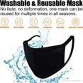 thumbnail image 2 of 3 Face masks Black, With a Free Adjustable Hooks, 100% Cotton Washable Reusable, 1 set of 3 Face mask, 2 of 5
