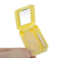 thumbnail image 4 of Unique Bargains 1 Set Contact Lens Case Contact Lens Container Contact Lens Carrier Orange Pattern 1.57"x2.36"x0.98" Yellow, 4 of 5
