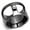 Clear, variant on Alamode  IP Light Black IP Gun Stainless Steel Ring with Top Grade Crystal, Clear - Size 12