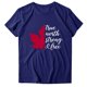thumbnail image 4 of Gibobby Blusa Casual de Mujer Mujeres Casual Impresión Manga Corta Cuello Redondo Camiseta Suelta Blusa Tops(Azul,XL), 4 of 4