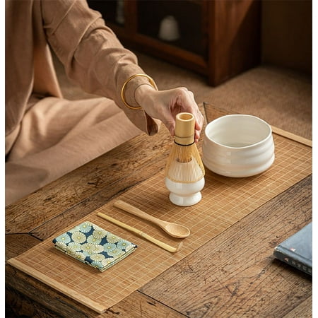 

Silicone Matcha Whisk Resin Matcha Whisk Chasen Brush Tools For Matcha Green Tea Powder Reusable Powder Whisk With Whisk Holder Dinner Place Mats for 4 Dining Table Set And Light Napkins Rose Table