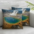 thumbnail image 3 of Sheronv Mountains Lake Crater Graphic Decorative Throw Pillow Cover for Home Couch Living Room Bed Sofa - 1PC Pillow Covers, All Year Round Use 24x24in, 3 of 5