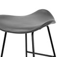 thumbnail image 2 of Glamour Home Aleen 24" Counter Stools with Roll Back Design in Beige (Set of 2), 2 of 6