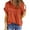 I-Orange, variant on UVN Summer Shirts for Women Short Sleeve Blouses Ladies Crewneck Lace Crochet Tops Dressy Chiffon Blouses