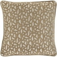 thumbnail image 2 of Biming BMG-006 18"H x 18"W Square Pillow Cover in Tan/Ivory/Camel, 2 of 2