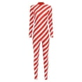 thumbnail image 4 of Zaldita Women Christmas Candy Cane Bodysuit Gymnastics Leotard Unitard Xmas Party Dress Up Clubwear Red S, 4 of 7