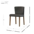 thumbnail image 2 of Albie Diamond Stitching PU Leather Chair, 2 of 5
