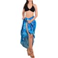 thumbnail image 3 of LA LEELA Women's Summer Cover ups Skirt Beach Bikinis Wraps Pareos Sarongs Coverups Beachwear Vacation Women Sarong for Swimwear One Size Admiral, Allover Turtle, 3 of 5