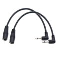 thumbnail image 1 of Enchufe adaptador de cable convertidor de potencia para pedal de efecto de guitarra eléctrica armónica eléctrica 5,5mm 2,1/2,5mm a 3,5mm (2 en un paquete), 1 of 5