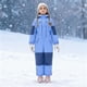 thumbnail image 1 of Pantalones largos para niños pequeños, traje de nieve para niños y niñas, traje de esquí ligero con aislamiento, traje de nieve con capucha y cortavientos, mono para bebé, pantalones para niño, 1 of 9