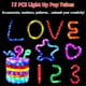 thumbnail image 3 of 12 Tubos Iluminados, Juguetes para NiñOs y NiñAs, Suministros para Fiestas Que Brillan en la Oscuridad, Regalos del DíA de San ValentíN para Suministros para Fiestas, 3 of 5