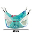 thumbnail image 2 of Small Pet Cage Hammock, Double-Layer Sugar Glider Hammock Bed, Warm Fleece Cage Hanging Hammock for Chinchilla Parrot Guinea Pig Ferret Squirrel Hamster Rat Playing Sleeping - style5, 2 of 5