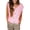 Pink, variant on Women's Pink Solid Knit V Neck Sweater Vest – Casual Summer Essential with Button Detail, XL