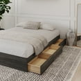thumbnail image 4 of Nexera Full Size Storage Wood Bed Frame with 3 Drawers, Bark Gray, 4 of 8