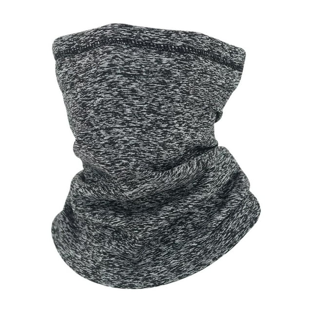 Thick Polar Fleece Winter Ski Mask, Windproof Neck Gaiter & Face Cover for Motorcycle Riding, Snow Sports & Cold Weather, Elastic Thermal Headband Balaclava, Black