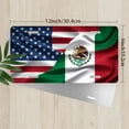 thumbnail image 2 of License Plate, USA Mexico Flags Decorative Front,Personalized Stainless Steel License Plate Cover For Men Women,12.2" X 6.2", 2 of 6