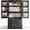 Black, variant on 47" Small Kitchen Storage Cabinets with Doors and Shelves Clearance, Noelse Wooden Craft Organization and Storage Cabinet with 2 Drawers for Craft Room and Dining Room