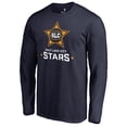 thumbnail image 2 of Men's Salt Lake City Stars Navy Salt Lake City Stars Primary Logo Long Sleeve T-Shirt, 2 of 3