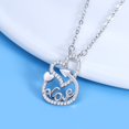 thumbnail image 5 of Miyuadkai Necklaces Love Heart Necklace Silver With Diamond Adjustable Love Heart Pendant Necklaces Jewelry For Women Wife Mom Daughter Jewelry Gift Jewelry Silver One Size, 5 of 7