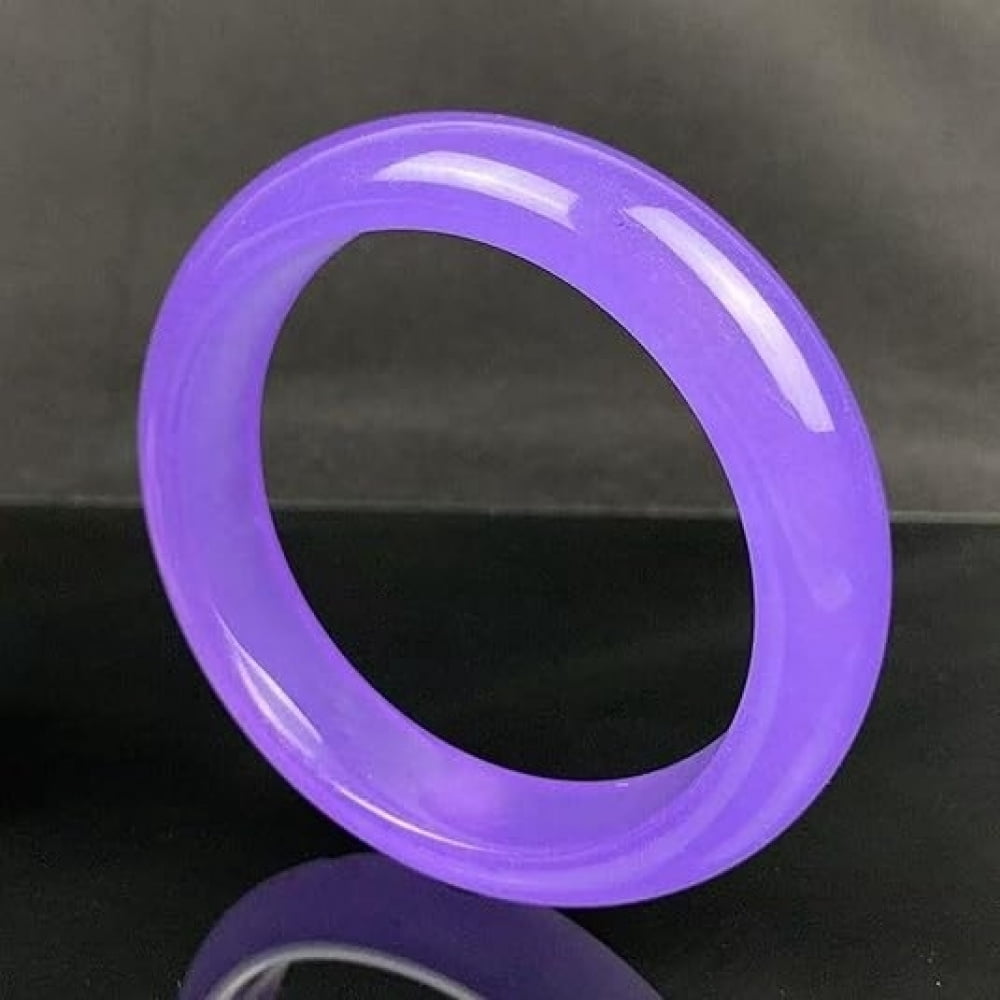 Purple Jade Bangle Bracelet for Women Grade A Jade Handmade Bracelets - Healing Protection Good Luck Bracelet Send to mom and colleagues