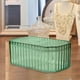 thumbnail image 2 of Caja de almacenamiento de joyas transparente, organizador de joyas, pendientes duraderos, ataúd de joyería cosmética estética para chimenea de mesa, f Verde Sunnimix cajas de joyas, 2 of 8