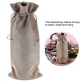 thumbnail image 3 of 12 Pieces Wine Drawstring Bag Linen Dustproof Wine Bottle Gift Bag, 3 of 4