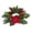 Z3#A,13.7 Inch, variant on Christmas Candle Rings,Christmas Candle Holder Rings with Holly Leaves,Mini Xmas Pillar Ring Holder with Poinsettia,Artificial Poinsettia Christmas Decorative Candle Wreath for Table Centerpiece