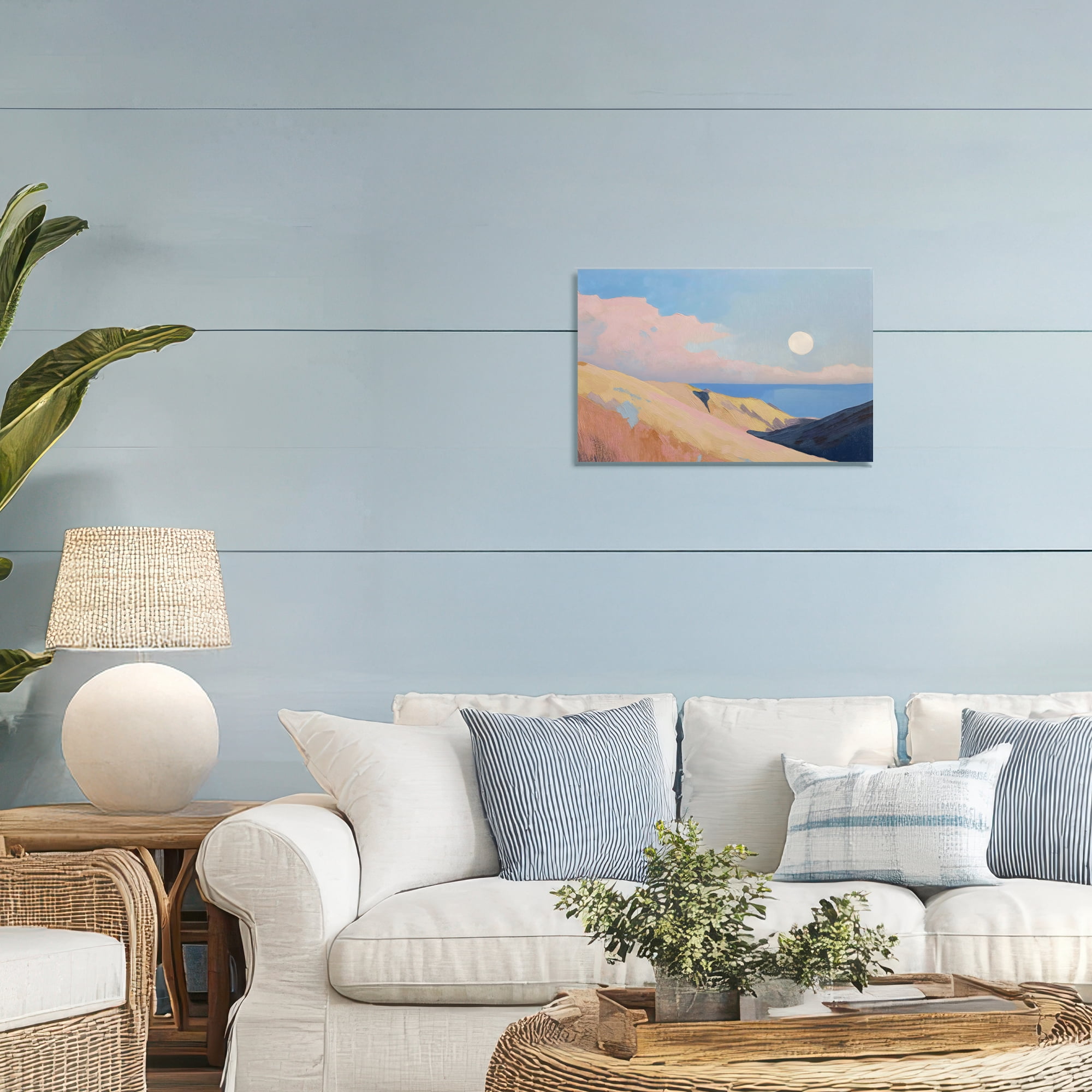 Stupell Industries Pink Hills At The Ocean Canvas Wall Art, design by Gina Kelly