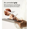 thumbnail image 5 of Ringke Silicone Drafting Grip Holder for Apple Pencil Pro / 2nd Gen / 1st Gen / USB-C Case, Soft Anti-Slip Grip Elastic Sleeve Cover - White, 5 of 11