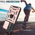thumbnail image 4 of for Samsung Galaxy S20 Ultra Case with HD Screen Protector, Heavy Duty with 360° Rotation Metal Kickstand [Military Grade] Protective Case for Gaxy S20 Ultra 5G, Rose Gold, 4 of 13