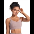 thumbnail image 2 of Sujetador Deportivo con Espalda Cruzada, Gris, Rosa, Talla S, 2 of 8