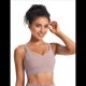 thumbnail image 2 of Sujetador Deportivo con Espalda Cruzada, Gris, Rosa, Talla M, 2 of 8
