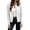Jackets for Women White, variant on Homenesgenics Jackets for Women Spring/Fall Casual Hoodless Long-Sleeve Zipper Jacket Red L