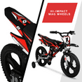 thumbnail image 4 of Hyper Bicycles 16" Moto Bike, Children Ages 5-7, Black/Red, 4 of 13