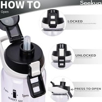 26 oz Sports Glass Water Bottle with Straw & Time Marker, Motivational Daily Drinking Bottle for Bike, Walking, Travel