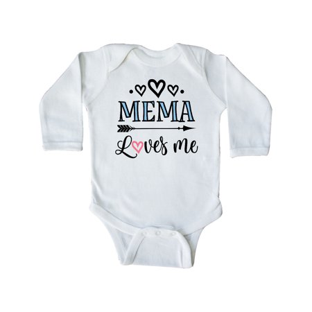 

Inktastic My Meme Loves Me Girls Gift Gift Baby Girl Long Sleeve Bodysuit