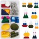 thumbnail image 1 of 1 caja DIY para hacer 10 pares de aretes de madera con diseño de contraste, kit para hacer aretes con dijes geométricos de madera, cuentas de madera y accesorios para aretes., 1 of 7