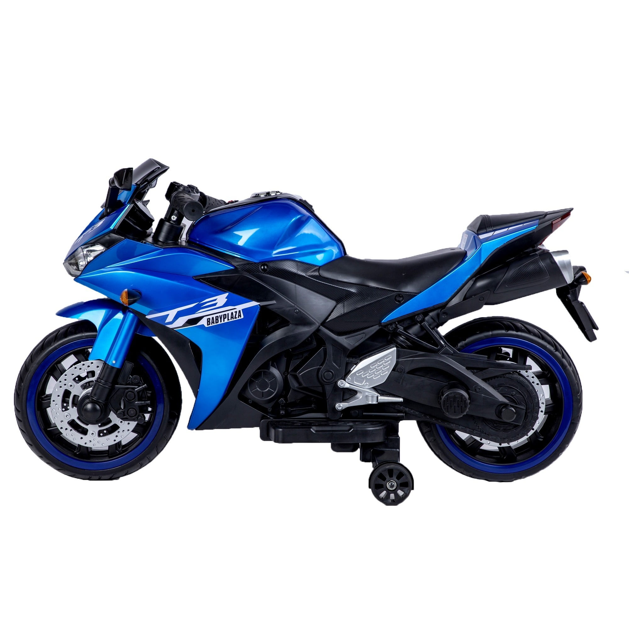 Kids Electric Motorcycle with Training Wheels, 12V Battery Powered, for Ages 3-6