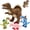 Dinosaur-Brown, variant on MaoGoLan 5Pcs 20'' Fox Stuffed Animals Fox Plush Toy Stuffed Mommy Fox with 4 Babies