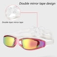 thumbnail image 3 of Gafas de natación de montura grande, resistentes al agua y a la niebla, gafas de natación de silicona galvanizada HD para adultos, para hombres y mujeres, 3 of 6